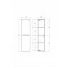Шкаф подвесной BELBAGNO ETNA-1500-2A-SC-CО Бежевый матовый ETNA-1500-2A-SC-CO
